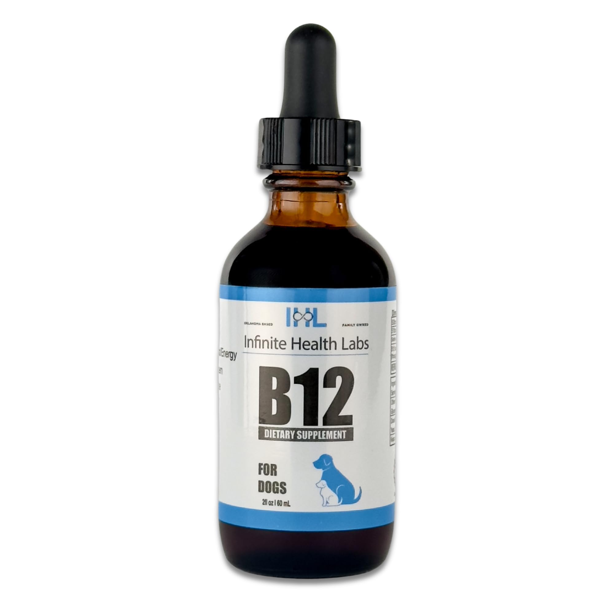 Liquid Vitamin B-12 for Dogs - Methylcobalamin Liquid Supplement for Pets - Dog Vitamins for Medium & Large Breed - Pet Vitamins and Supplements - Dog Multivitamins Liquid