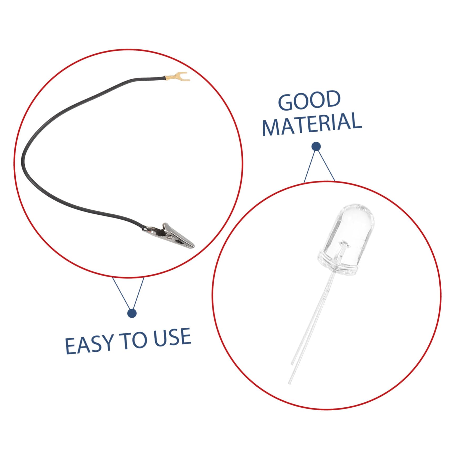 KICHOUSE 1 Set Battery Experiment Kit Fruit Experiment Tools Fruit Battery Experiment Supplies Anode for Zinc Electroplating Electrode Strips Fruit Battery Experiment Anode Copper