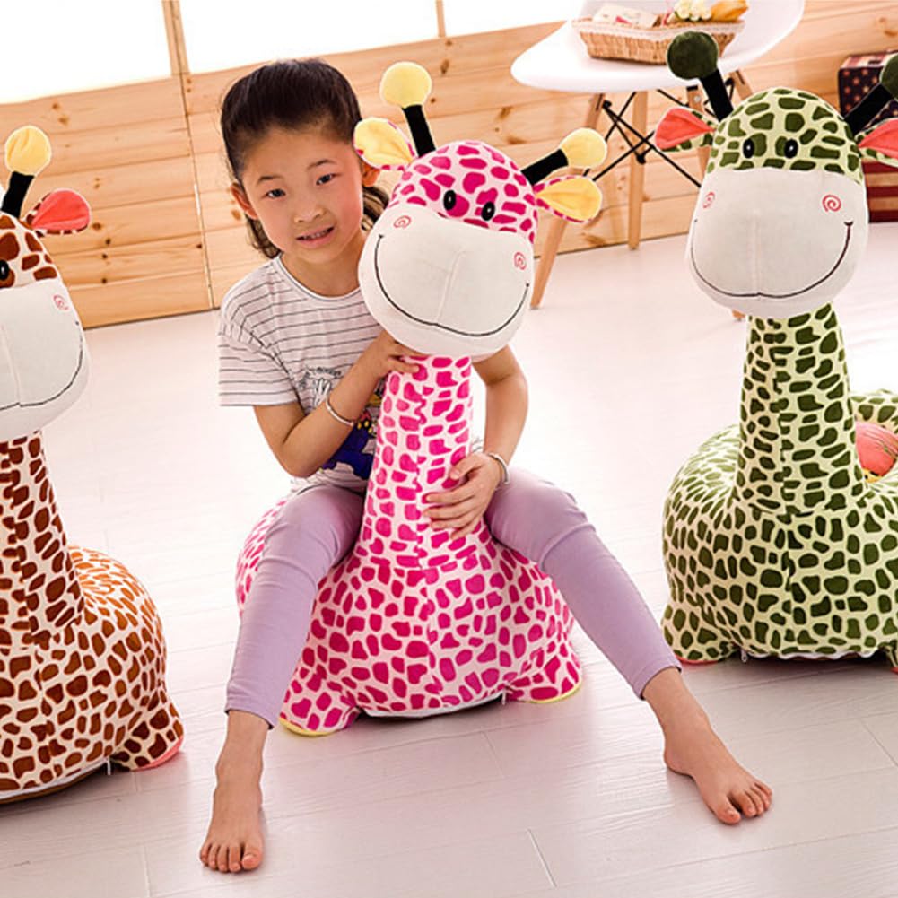 SPIOKLFD Kids Couch Seat Toddler Giraffe Sofa Chair,Plush Pillow Kids Chair, Comfy Animal Chair for Toddlers,Soft Toddler Lounge Chair, Reading Sofa Chair for Girls Boys (Frog)