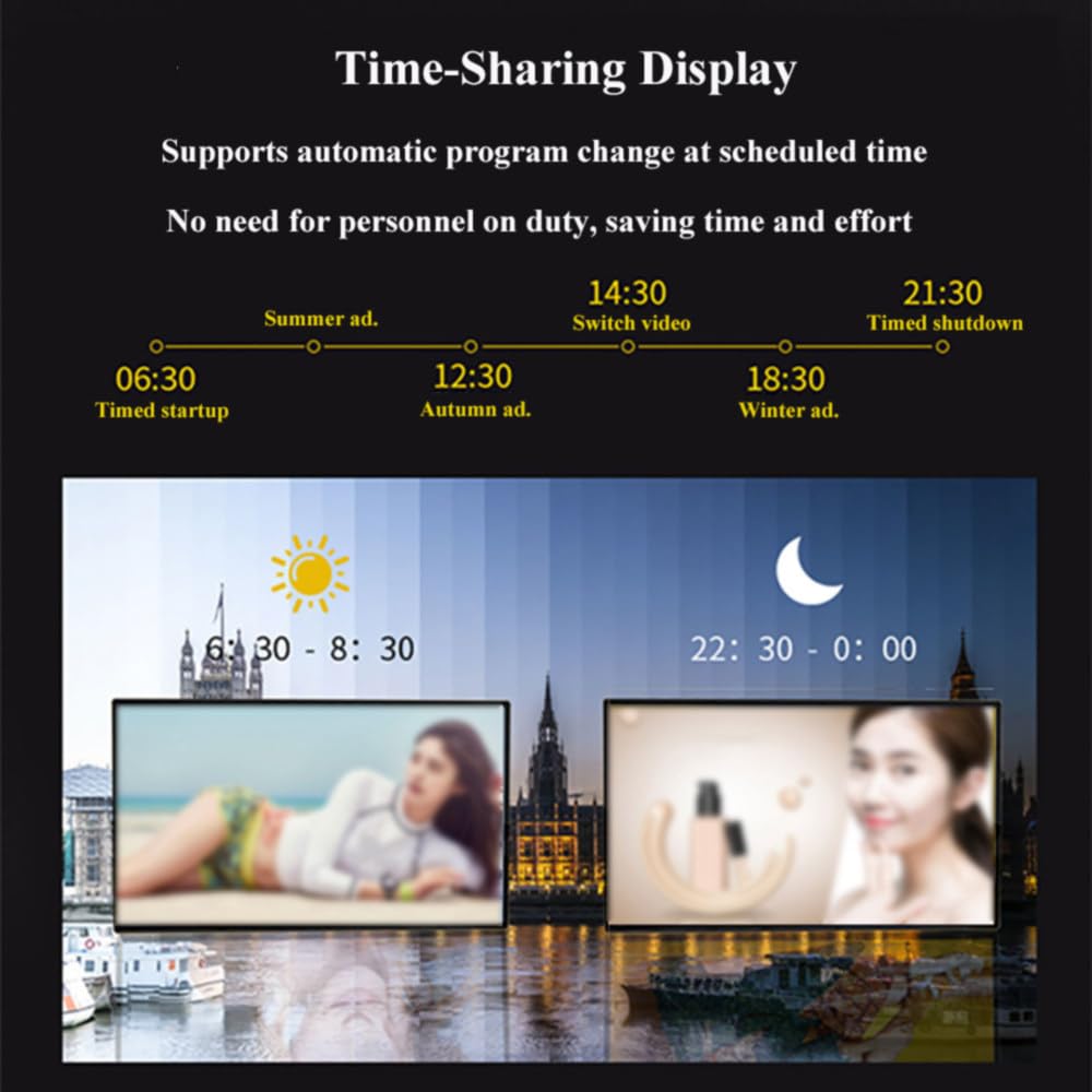 1080P HD Advertising Display,With Network Management with Massive Material,Color Images And Video LED Advertising Signage,18.5 Inches Screen,For Stores,Cinemas,27inches