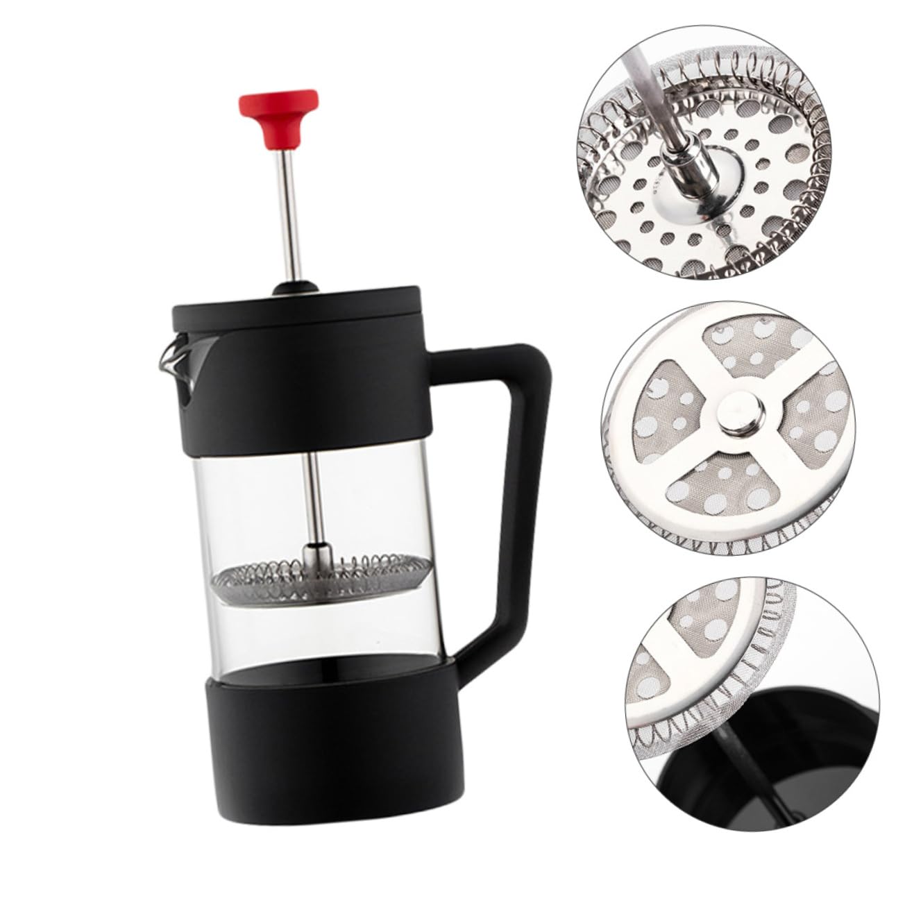 SECFOU French Coffee Press Teapot for Coffee Camping Coffee Pot Concentrated Coffee Camping Coffee Makers Espresso Pitcher Espresso Ground Espresso Coffee 304 Stainless Steel