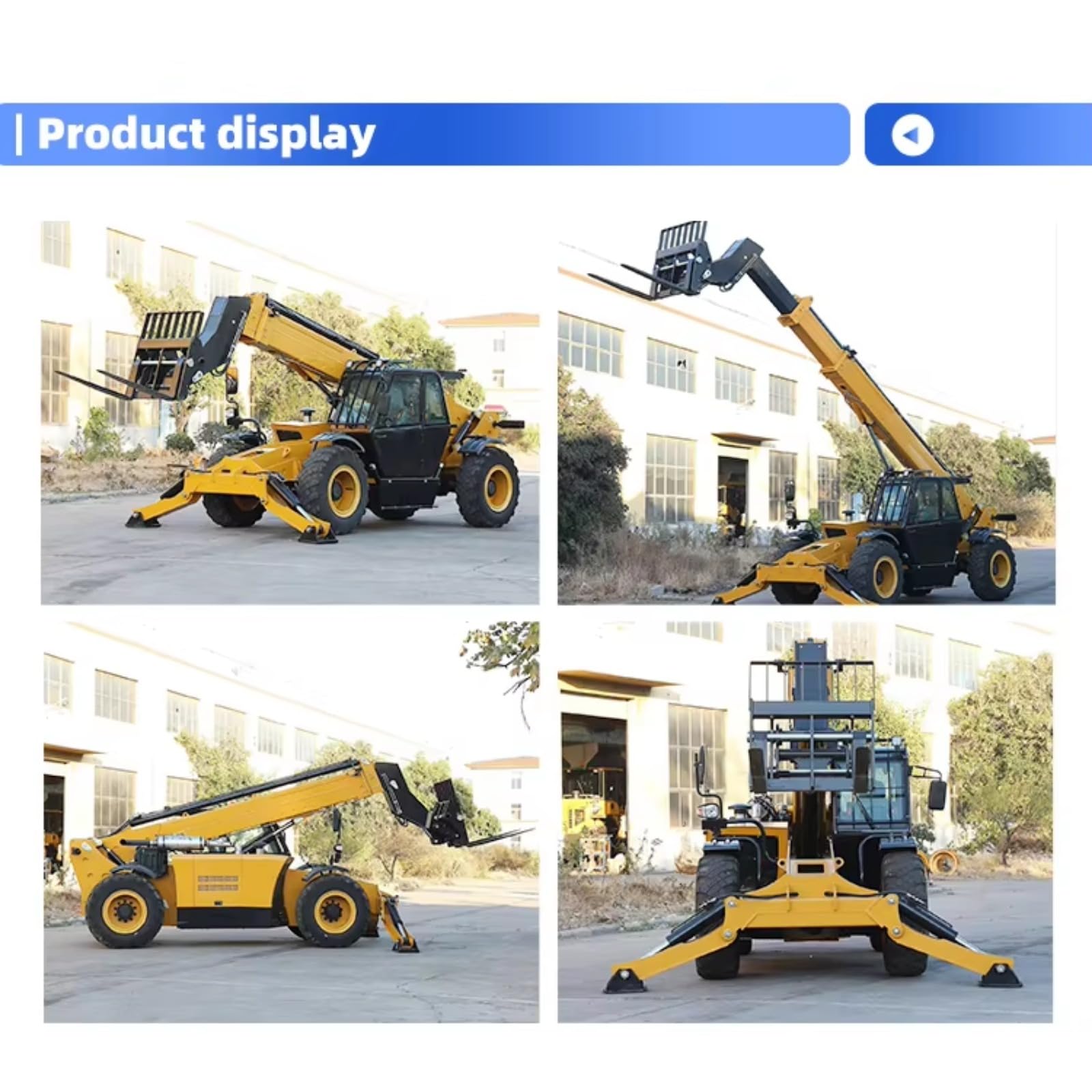 Diesel Forklift with Telescopic Boom Arm - Heavy-Duty Forklift Truck for Sale at Factory Price