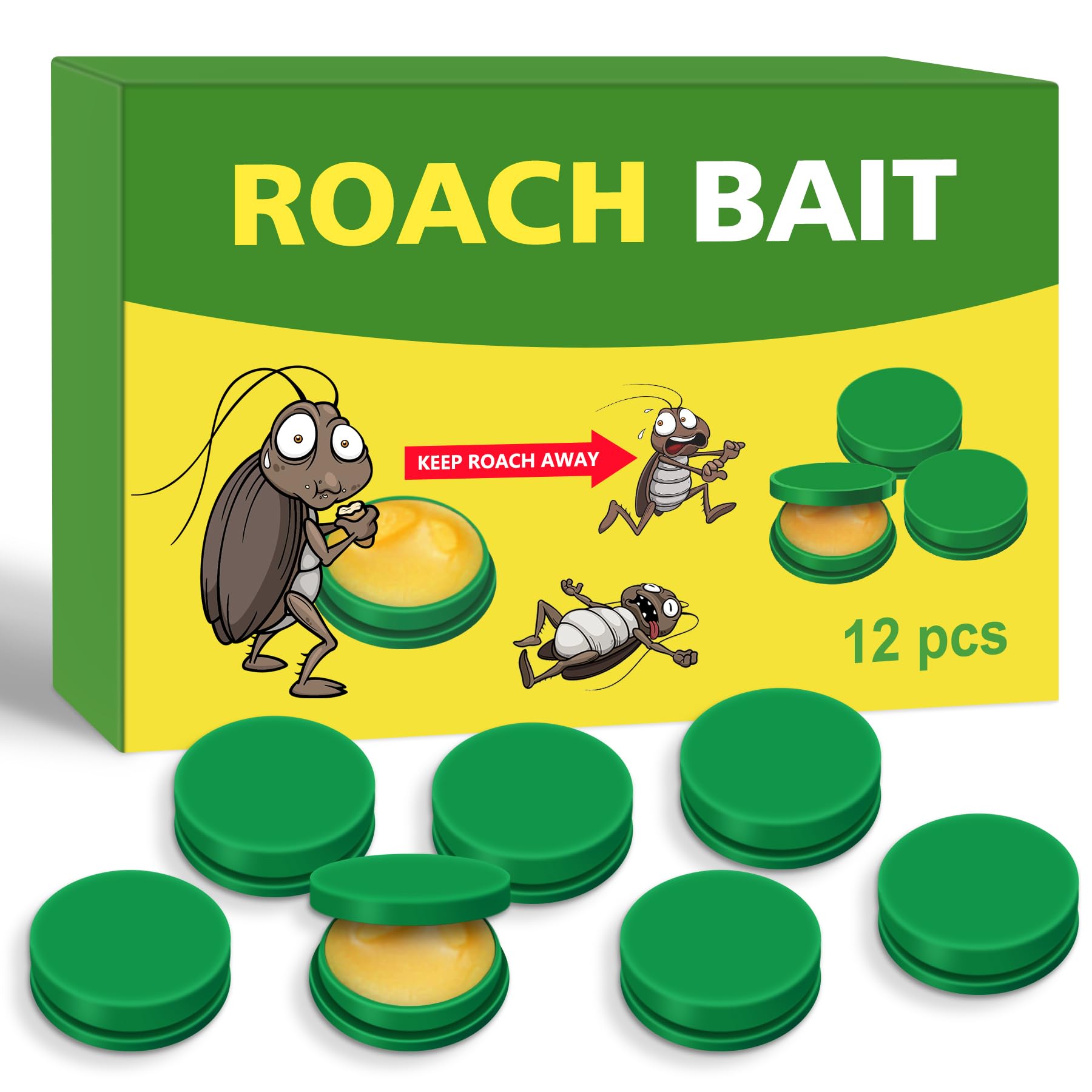 Endbug Roach Bait, Roach Killer Indoor Infestation, Roach Bait Gel Roach Traps, Roach Repellent Cockroach Killer Indoor Home for Small Large Cockroaches, Get Rid of Roaches Permanently Indoor/Outdoor