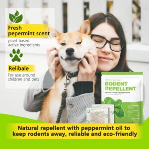 Mice Repellent for House 10 Pouches，Peppermint Oil to Repel Mice and Rats, Plant-Based Mice Repellent for House Squirrel Repellent Rodent Deterrent for Indoor Use