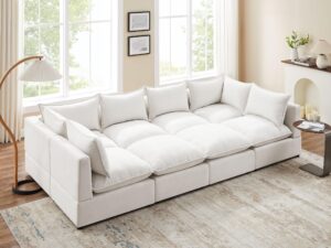 vanomi modular sectional sofa, 8 seater sleeper sectional sofa modular sectional couch for living room, sleeper set-l