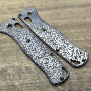 Dark-Ti SEIGAIHA Titanium Scales for Benchmade Bugout 535