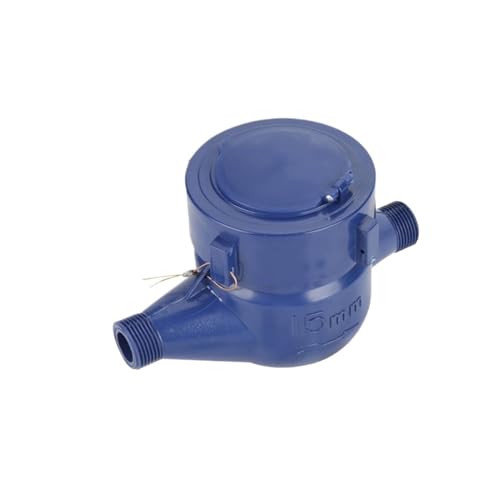 Flow Meter Water Flow Meter Water Meter 15mm 1/2 Inch Cold Water Meter with Fittings for Garden & Home Usage High Stability and Convenient Operation