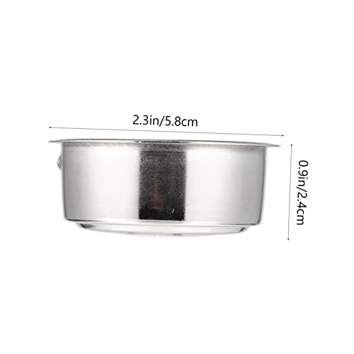 Mikinona Lock Filter Espresso Concentrate Coffee Filter Cup Basket Espresso Filter Basket Tea Strainer Coffee Powder Strainer Coffee Concentrate Coffee Grinder Filter Silver Stainless Steel