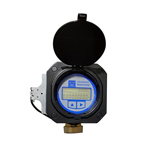 Ultrasonic Flow Meter ASW-1 Ultrasonic Liquid Flow Meter Flowmeters RS485/USART Small Diameter DN15-40mm Threaded Connection Copper Pipe Smart Watermeter Sensor Transducer Accessories(Color:DN15)