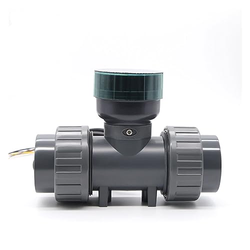 Flow Control Meter DN25-80 High Precision Smart Digital Display Flowmeter, RS485 LCD Electronic Flowmeter, PVC Flow Sensor for Farm/Garden Irrigation Used in Petroleum,Food, Etc. (Size : D