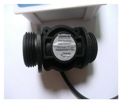 Flow Meter New G1 Flow Water Sensor Meter+Digital LCD Display Flowmeter High Stability and Convenient Operation