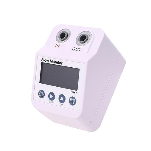 Flow Control Meter Water Purifier Electronic Digital Display Monitor Filter, Water Flow Meter Alarm and Power Save Function Water Flow Meter Used in Petroleum,Food, Etc.