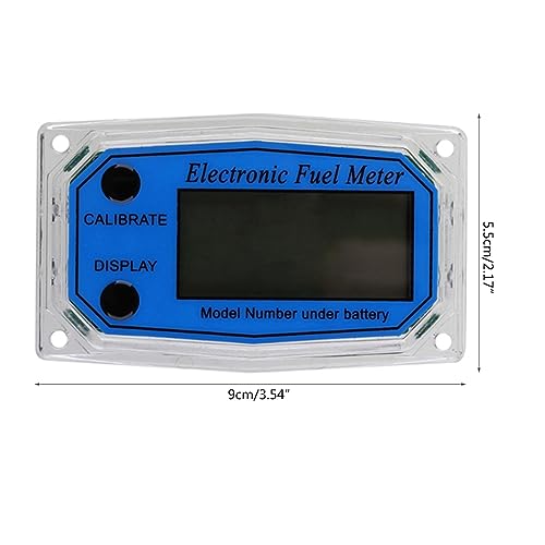 Flow Control Meter for Flow Meter Digital Oil Fuel Flow Meter, Mini Pump Flow Meter Fuel Die Sel Counter Meter Display Chip Useful Display Used in Petroleum,Food, Etc.