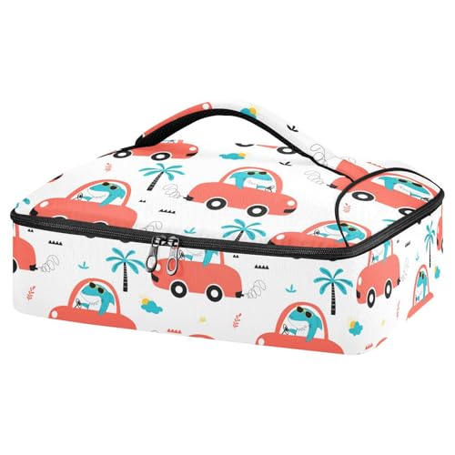 Kcldeci Insulated Thermal Food Carrier Insulated Casserole Carrier for Hot or Cold Food,Driver Shark Insulated Tote Bag for Potluck Cookouts Parties Picnic,Lasagna Lugger