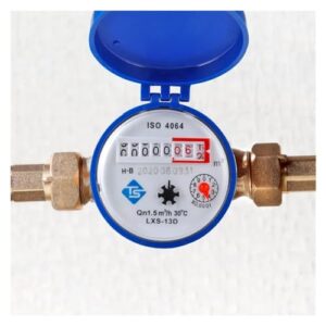 Flow Meter Smart Water Meter Mechanical Rotary Pointer Counter Water Meter Flow Measuring Tools with Copper Fittings Gadget High Stability and Convenient Operation