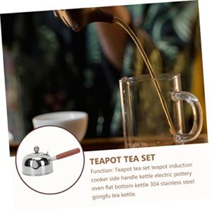 LABRIMP 2 Pcs Kettle Electric Coffee Espresso Maker Japanese Tea Pots Vintage Tea Cups Tea Pots for Loose Tea Coffee Mixer Electric Tea Maker Turkish 304 Stainless Steel