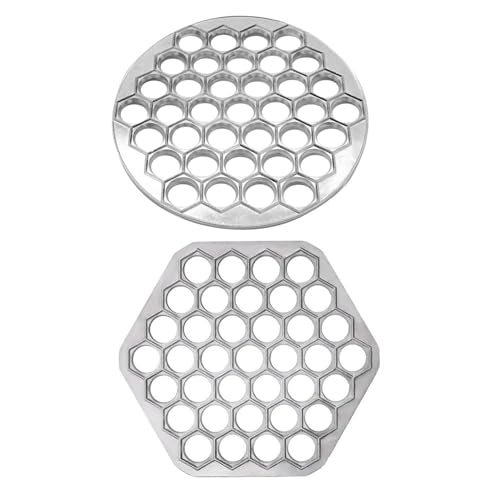 TOPofly Dumpling Maker, Ravioli Maker 9.84inch 37 Holes Aluminium Alloy Reusable Washable Dumpling Maker Home Kitchen Restaurant Ravioli Dumpling Mould, Ravioli