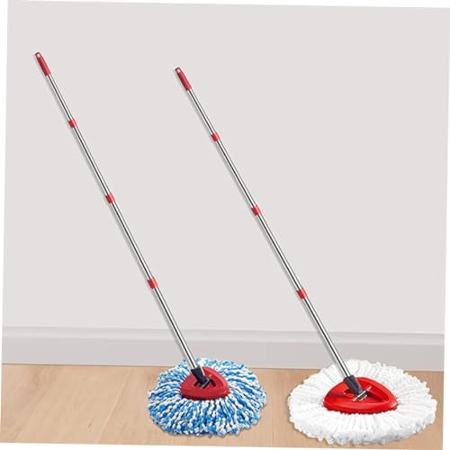 OUNONA 1 Set Mop Replacement Handle Mop Accessories Triangle Mop Handle Spins Mop Stick Rotating Mop Handle Commercial Mop Handle Mop Stick Replacement Spins Mop Rod Stainless Steel