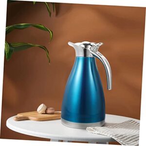 BEBEMOKO Vacuum Pot Flask Water Bottles Thermal Carafe for Cold Drinks Hot Pot Camping Teapot Thermal Tea Termo Coffee Carafe Insulated Espresso Machines Espresso Coffee Maker Machine Blue