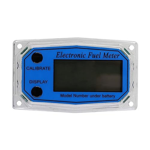 Flow Control Meter 1 Digital Flow Meter,Gas Oil Fuel Flowmeter,Pump Flow Meter Fuel Flow Meter,High Accuracy,for Kerosene, Gasoline Used in Petroleum,Food, Etc. (Color : Accessory 2, Siz