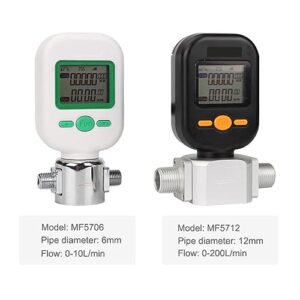 Flow Control Meter MF5706 (0-10L/25L) Gas Mass Flow Meter, MF5712 (0-200L) Compressed Air Nitrogen Oxygen Argon Carbon Dioxide Digital Flowmeter Used in Petroleum,Food, Etc. (Color : MF570