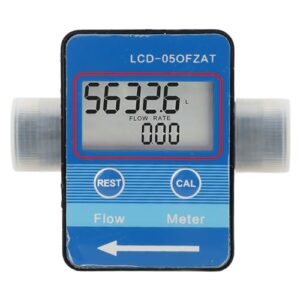 lcd digital liquid meter gasoline water flowmeter 2pcs g1/2in for fuel dispensers