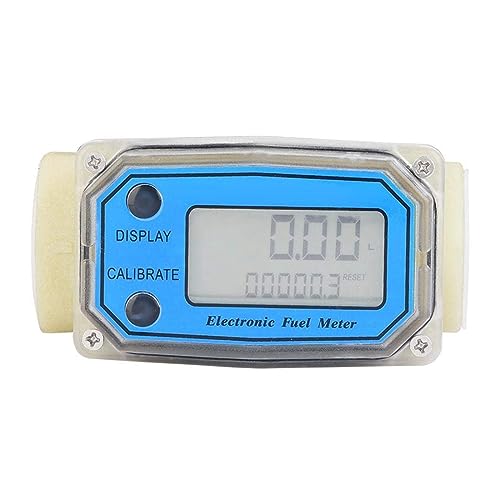 Flow Control Meter Mini Digital Flow Meter, Fuel Flow Meter Flowmeter for Water Sea Liquid Flowmeter Used in Petroleum,Food, Etc.