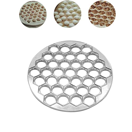 TOPofly Dumpling Maker, Ravioli Maker 9.84inch 37 Holes Aluminium Alloy Reusable Washable Dumpling Maker Home Kitchen Restaurant Ravioli Dumpling Mould, Ravioli