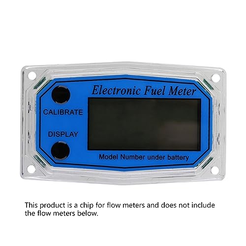 Flow Control Meter for Flow Meter Digital Oil Fuel Flow Meter, Mini Pump Flow Meter Fuel Die Sel Counter Meter Display Chip Useful Display Used in Petroleum,Food, Etc.