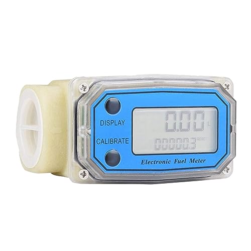 Flow Control Meter Mini Digital Flow Meter, Fuel Flow Meter Flowmeter for Water Sea Liquid Flowmeter Used in Petroleum,Food, Etc.