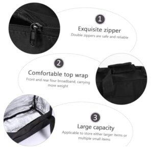 JECOMPRIS Insulated Bag Containers for Food Suitcase Bag Portable Lunch Cooler Bag Insulated Shopping Bags Insulated Picnic Basket Large Food Container Outdoor Basket Insulated Basket Black