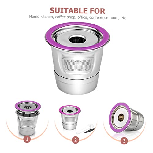 Homoyoyo Coffee Capsule Cup Espresso Coffee Tea Strainer Coffee Accessory Coffee Concentrate Coffee Machine Accessories Coffee Espresso Coffee Supply Filter Coffee Drainer Stainless Steel