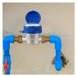 Flow Meter Smart Water Meter Water Meter Flow Measuring Instruments Home Measuring Tools with Copper Fittings Accessories High Stability and Convenient Operation