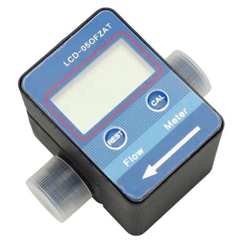 LCD Digital Liquid Meter Gasoline Water Flowmeter 2PCS G1/2in for Fuel Dispensers