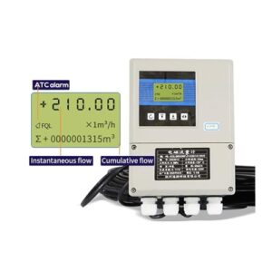 JJCEQBPE Remote Type Electromagnetic Flow Meter Split Display Slurry Flowmeter 4-20mA RS485(DN50)