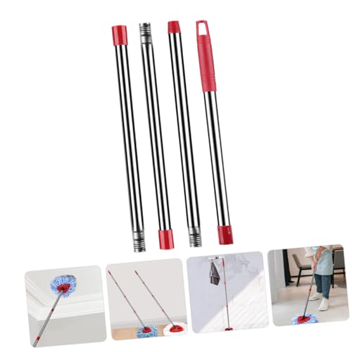 OUNONA 1 Set Mop Replacement Handle Mop Accessories Triangle Mop Handle Spins Mop Stick Rotating Mop Handle Commercial Mop Handle Mop Stick Replacement Spins Mop Rod Stainless Steel