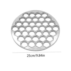 TOPofly Dumpling Maker, Ravioli Maker 9.84inch 37 Holes Aluminium Alloy Reusable Washable Dumpling Maker Home Kitchen Restaurant Ravioli Dumpling Mould, Ravioli