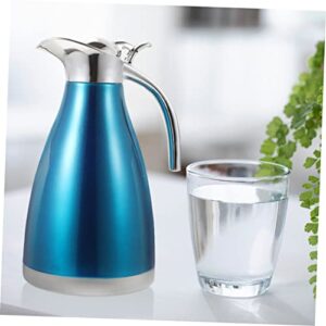 BEBEMOKO Vacuum Pot Flask Water Bottles Thermal Carafe for Cold Drinks Hot Pot Camping Teapot Thermal Tea Termo Coffee Carafe Insulated Espresso Machines Espresso Coffee Maker Machine Blue