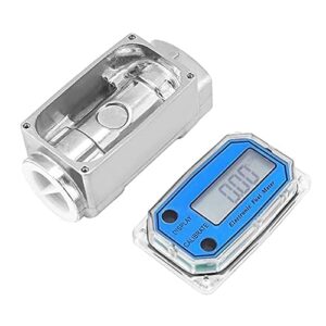 Flow Control Meter 1 Digital Flow Meter,Gas Oil Fuel Flowmeter,Pump Flow Meter Fuel Flow Meter,High Accuracy,for Kerosene, Gasoline Used in Petroleum,Food, Etc. (Color : Accessory 2, Siz