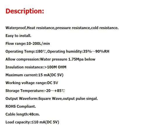 Flow Meter YF-DN50 G2 Inch Water Flow Meter Sensor 10-200L/Min High Stability and Convenient Operation