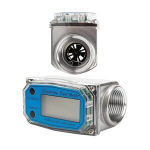 Flow Meter 1.5 Inch Digital Flow Meter LCD Display Fuel Water Flow Meter, Flowmeter for Kerosene Gasoline Water High Stability and Convenient Operation, 260836725