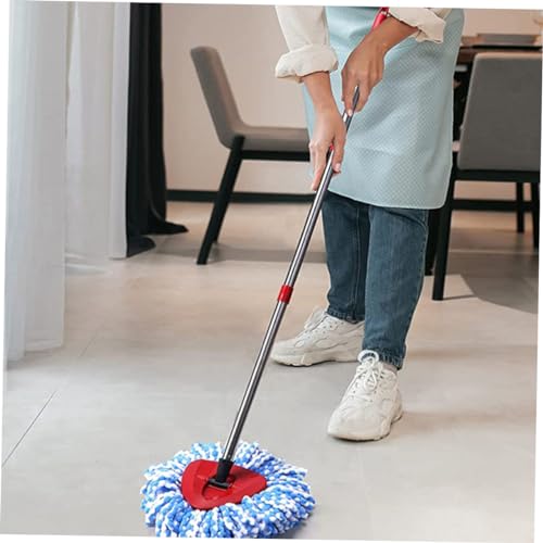 OUNONA 1 Set Mop Replacement Handle Mop Accessories Triangle Mop Handle Spins Mop Stick Rotating Mop Handle Commercial Mop Handle Mop Stick Replacement Spins Mop Rod Stainless Steel