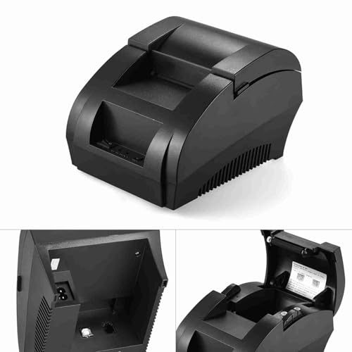 YDuupxe 58mm POS 5890k Thermal Receipt Printer USB Cash Register No Need for Ribbons Ink Cartridge Printing Equipment Used for Restaurant Personal Bill (US Plug)