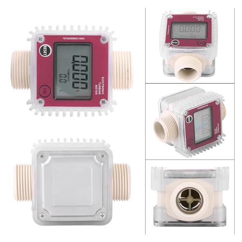 Flow Meter Digital Oil Fuel Flow Meter Gauge for Liquid Water Flow Measuring Instrument for Chemical Industry High Stability and Convenient Operation