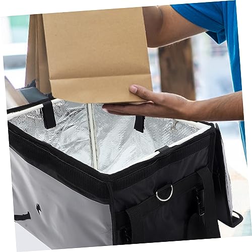 VINTORKY Box Insulated Bag Insulated Cooler Bag Thermal Bag for Food Cooler Bags Insulated Thermal Food Insulated Shopping Tote Drink Food Warming Heated Bags Food Bag Nylon Cloth Black