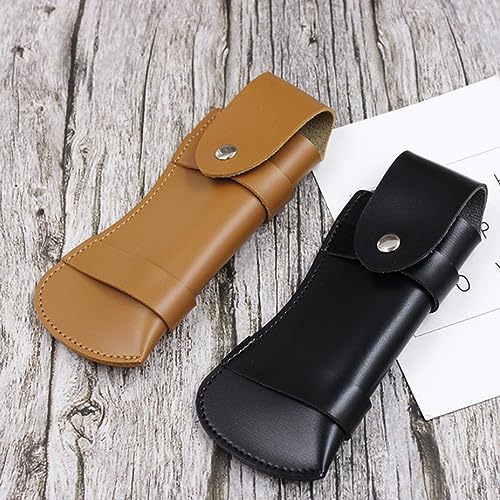 FeiYeup Quality Foldable Knife Pouches PU Cover Folding Knife Sheath Knife Holder Knife Accessory Perfect for Folding Knife PU Knife Sheath