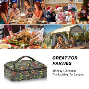 Kcldeci Insulated Thermal Food Carrier Insulated Casserole Carrier for Hot or Cold Food,Joysticks Gaming Cool Print (5) Insulated Tote Bag for Potluck Cookouts Parties Picnic,Lasagna Lugger