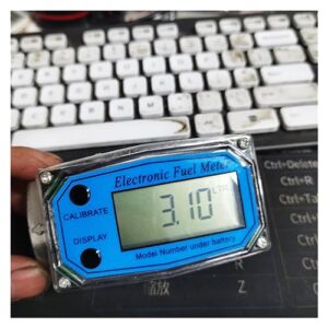 Flow Control Meter for Flow Meter Digital Oil Fuel Flow Meter, Mini Pump Flow Meter Fuel Die Sel Counter Meter Display Chip Useful Display Used in Petroleum,Food, Etc.