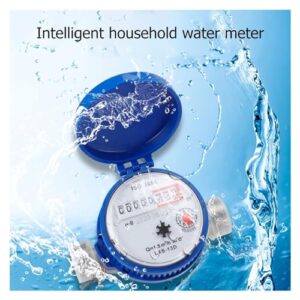 Flow Meter Smart Water Meter Water Meter Flow Measuring Instruments Home Measuring Tools with Copper Fittings Accessories High Stability and Convenient Operation