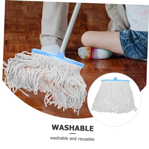 Hoement Replaceable Mop Head Mop Refill Rope Mop Head Cleaning Mop Commercial Mop Heads Mop Replacement Wet Mop Looped End Wet Industrial Mop Heads Mop Head Refill Sweeper Mop Heads Cotton